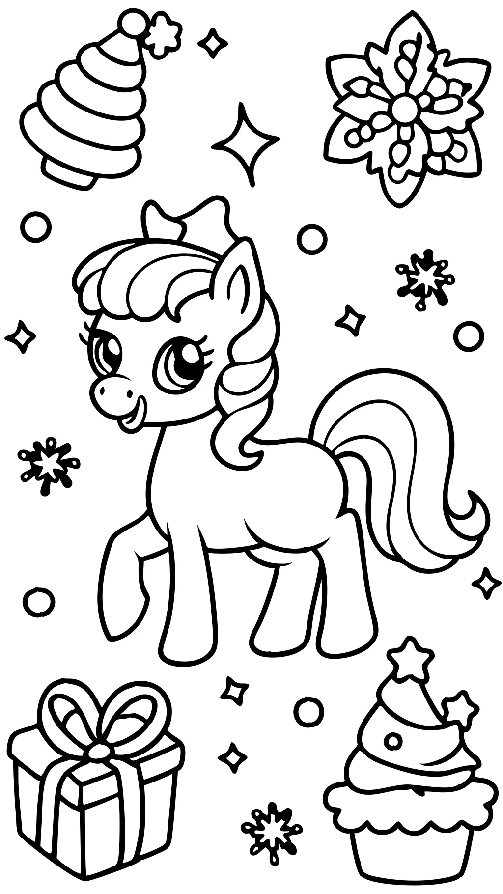 My Little Pony Christmas Coloring Pages